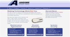 Desktop Screenshot of ansome.com