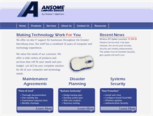 Tablet Screenshot of ansome.com